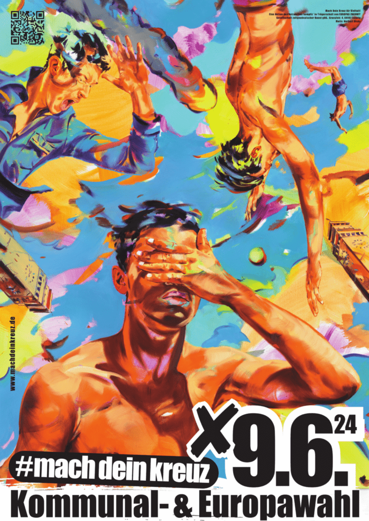 2024 A1 Plakat machdeinkreuz Norbert Bisky