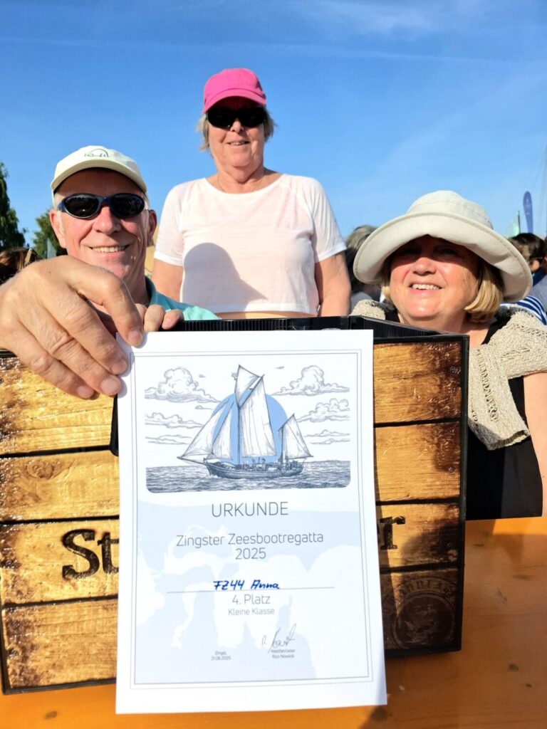 Mehr über den Artikel erfahren Sechs Boote aus Bodstedt waren vom 20. – 22. 06. 2025 bei der Zingster Zeesbootregatta dabei