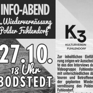 Einladung: Info-Veranstaltung zum Projekt Renaturierung des Polders Fuhlendorf