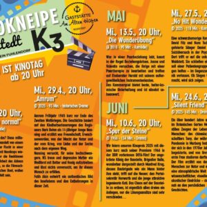 Unser Dorfkino startet wieder am Mittwoch den 15. April! | Renate Schmelz