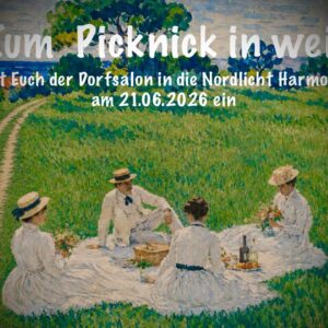 Picknick in weiß in Fuhlendorf | von Caro Dürkop, Dieter Griep und Iris Peinl