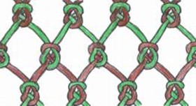 geknotetes Fischernetz